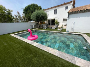 Villa Aigues Mortes, piscine, 8 personnes